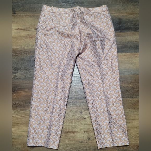 J. Crew Collection Patterned Pink Blue Silk Blend - Picture 8 of 10